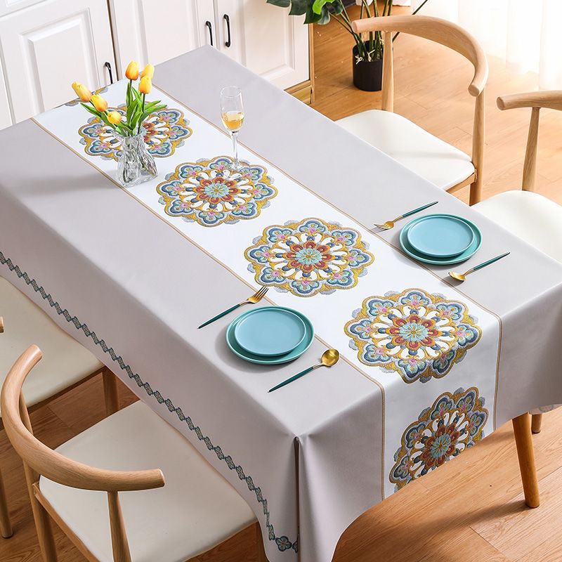 Luxury Oval PVC Tablecloth