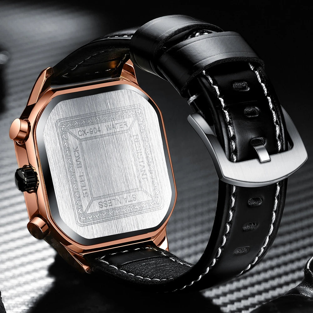 CHENXI Square Leather Watch