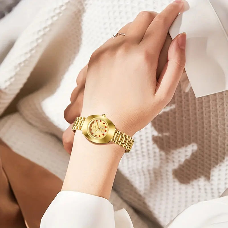 LIEBIG Golden Stainless Steel Casual Watches