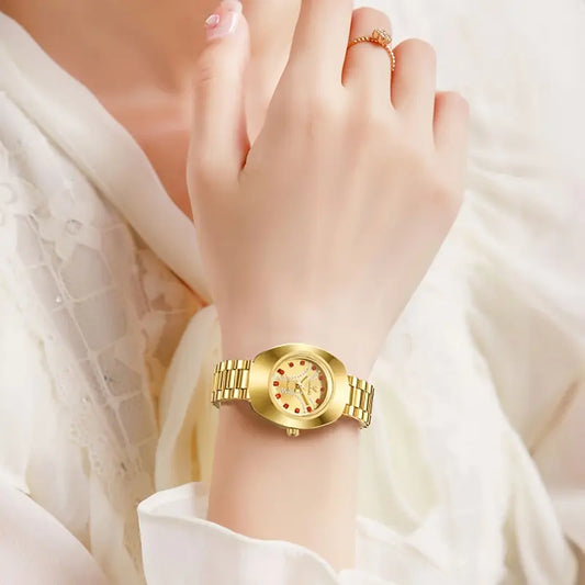 LIEBIG Golden Stainless Steel Casual Watches