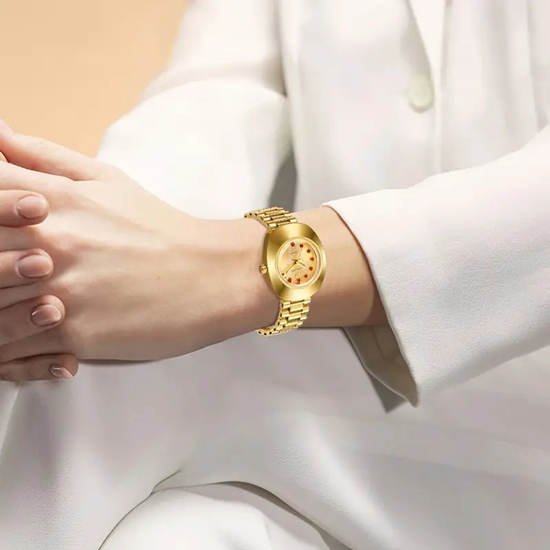 LIEBIG Golden Stainless Steel Casual Watches