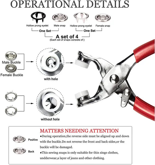 Seamless Buckle DIY Snap Tool