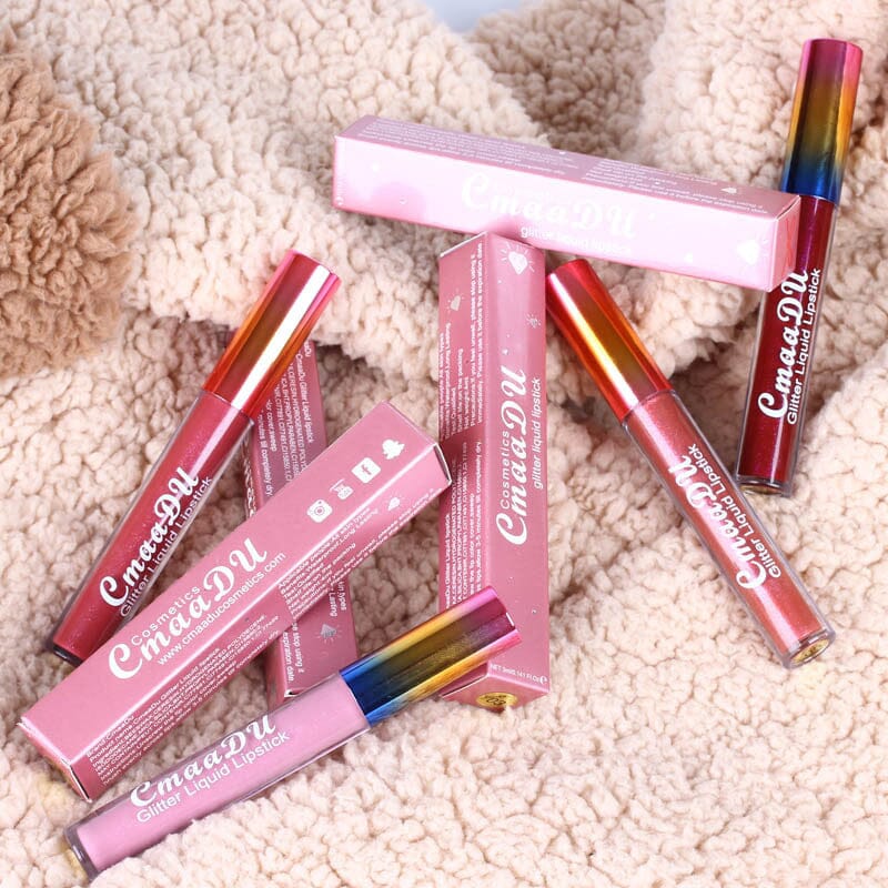 Glitter Lip Gloss【4 colors/Pack】