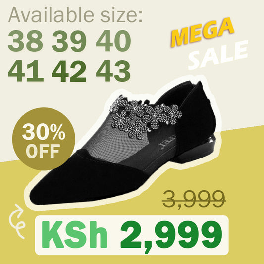 ćClearance Saleš„ćRhinestone Stone Hollow Shoes