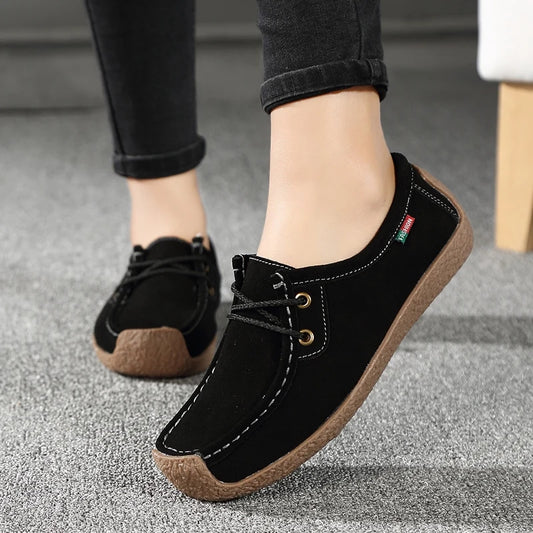 Women's Flat Lace-Up Casual Shoes