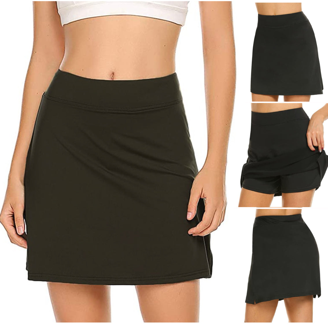 High Waist Skirt Shorts
