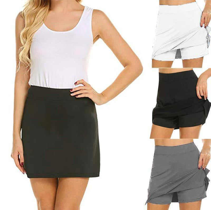 High Waist Skirt Shorts