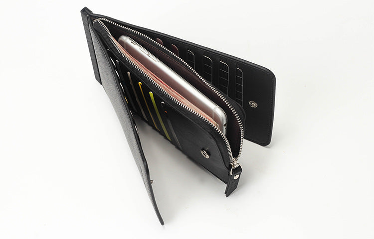 Women / Men Long Credit Card Wallet Multi Card Case