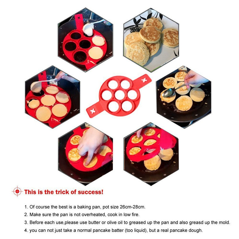Flip Cooker Silicone Non Stick Fantastic Egg Pancake Maker