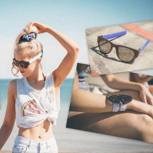 Slap-On Folding Polarised Sunglasses