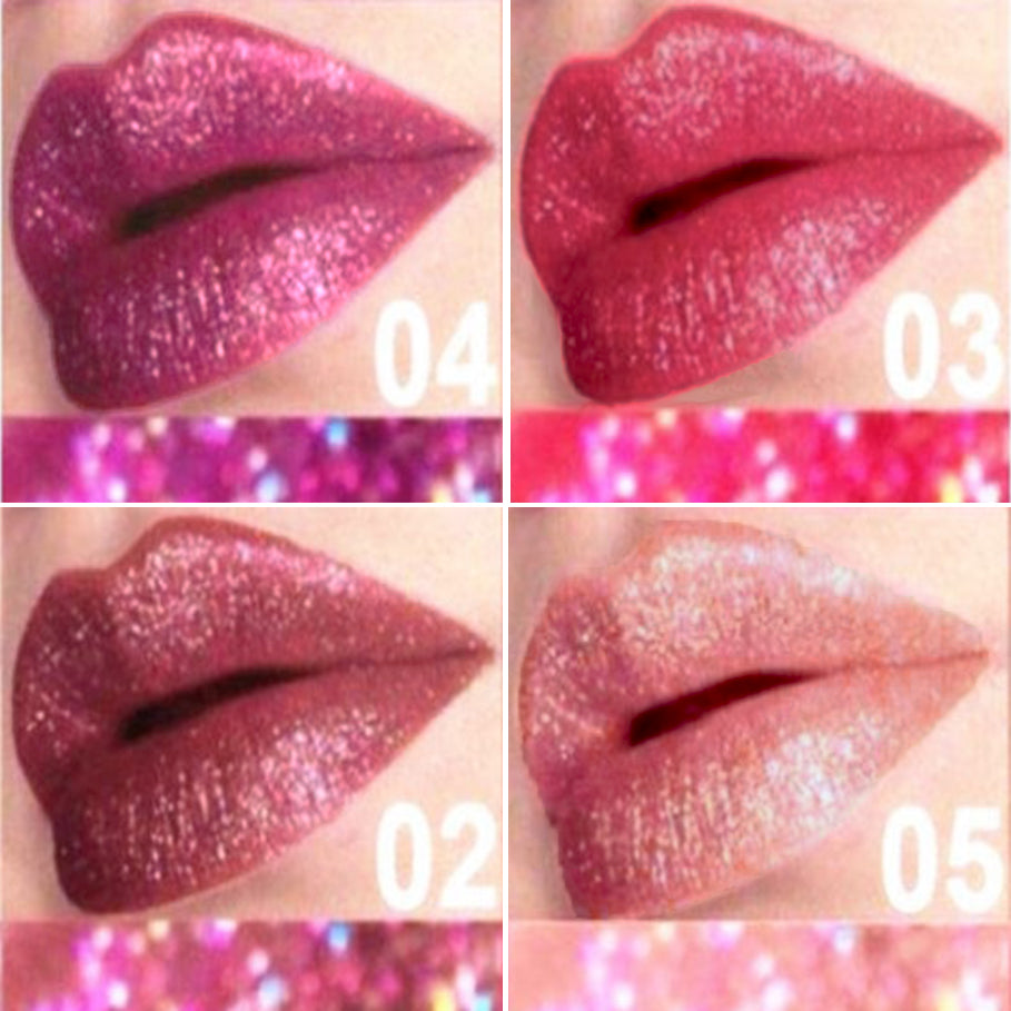 Glitter Lip Gloss【4 colors/Pack】