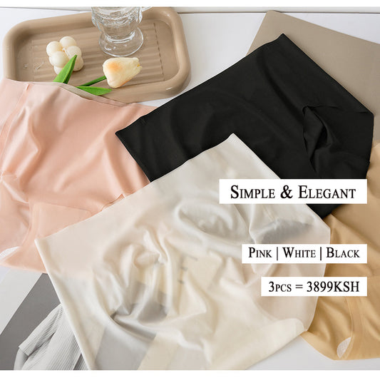 Women's Icy Silk Seamless Panties [3PCS/Pack]