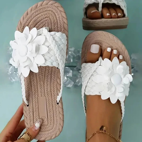 Women's Floral Trendy Flat Slippers