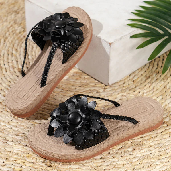 Women's Floral Trendy Flat Slippers