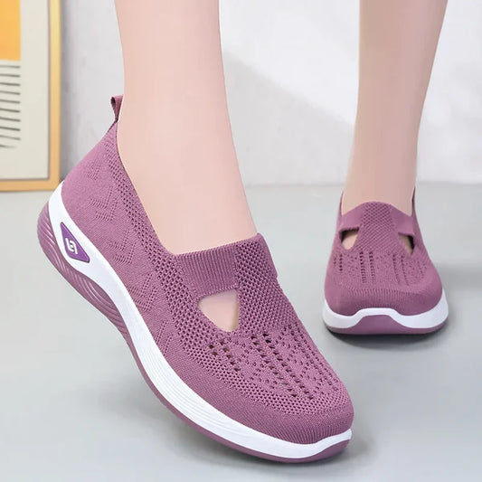 Women Woven Breathable Soft Sole Shoes