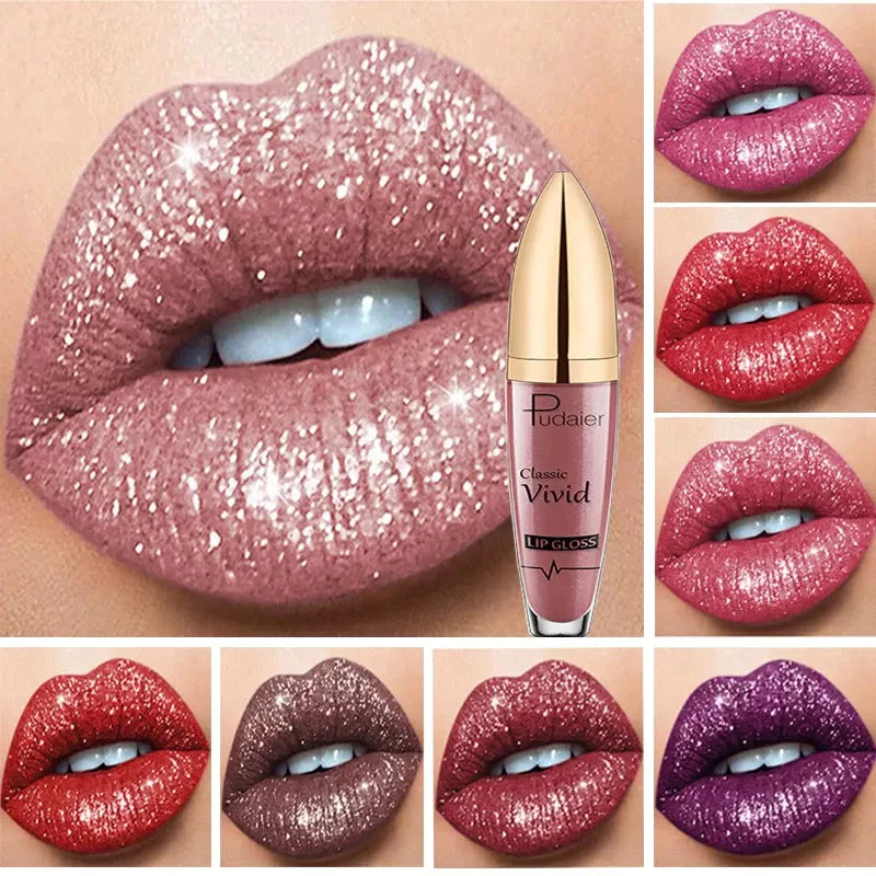 Pudaier Diamond Shiny Lipstick 【18 Colors✨】