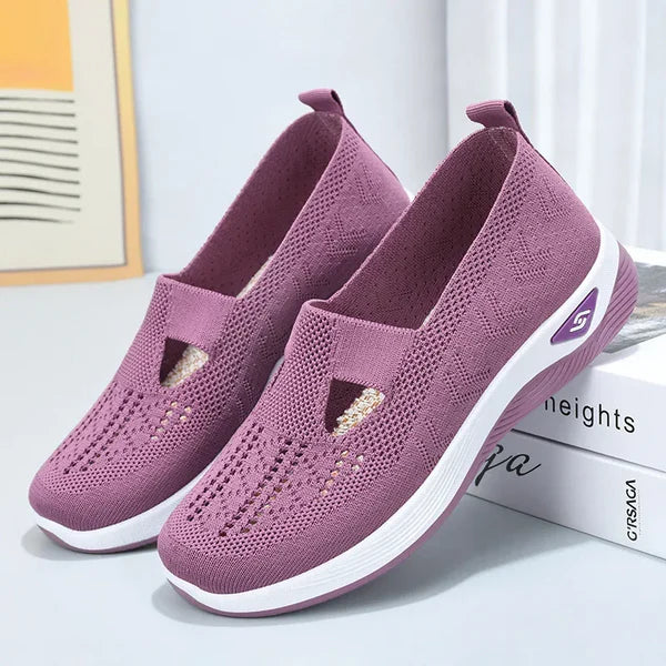 Women Woven Breathable Soft Sole Shoes