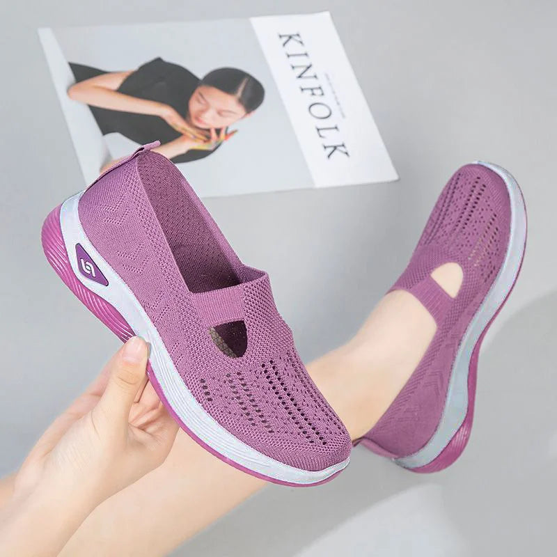 Women Woven Breathable Soft Sole Shoes