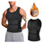 Sauna Suit for Men with Waist Trainer Men's Workout Tank Tops Black