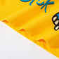 Summer Dinosaur Print Toddler Cotton T-Shirt (Blue/Yellow)