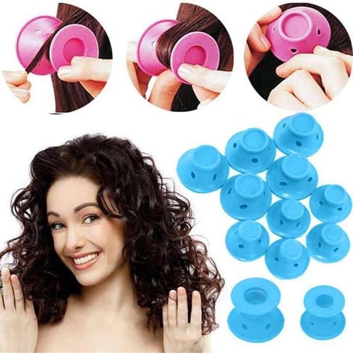 No Heat Silicon Hair Curlers (20 pieces)